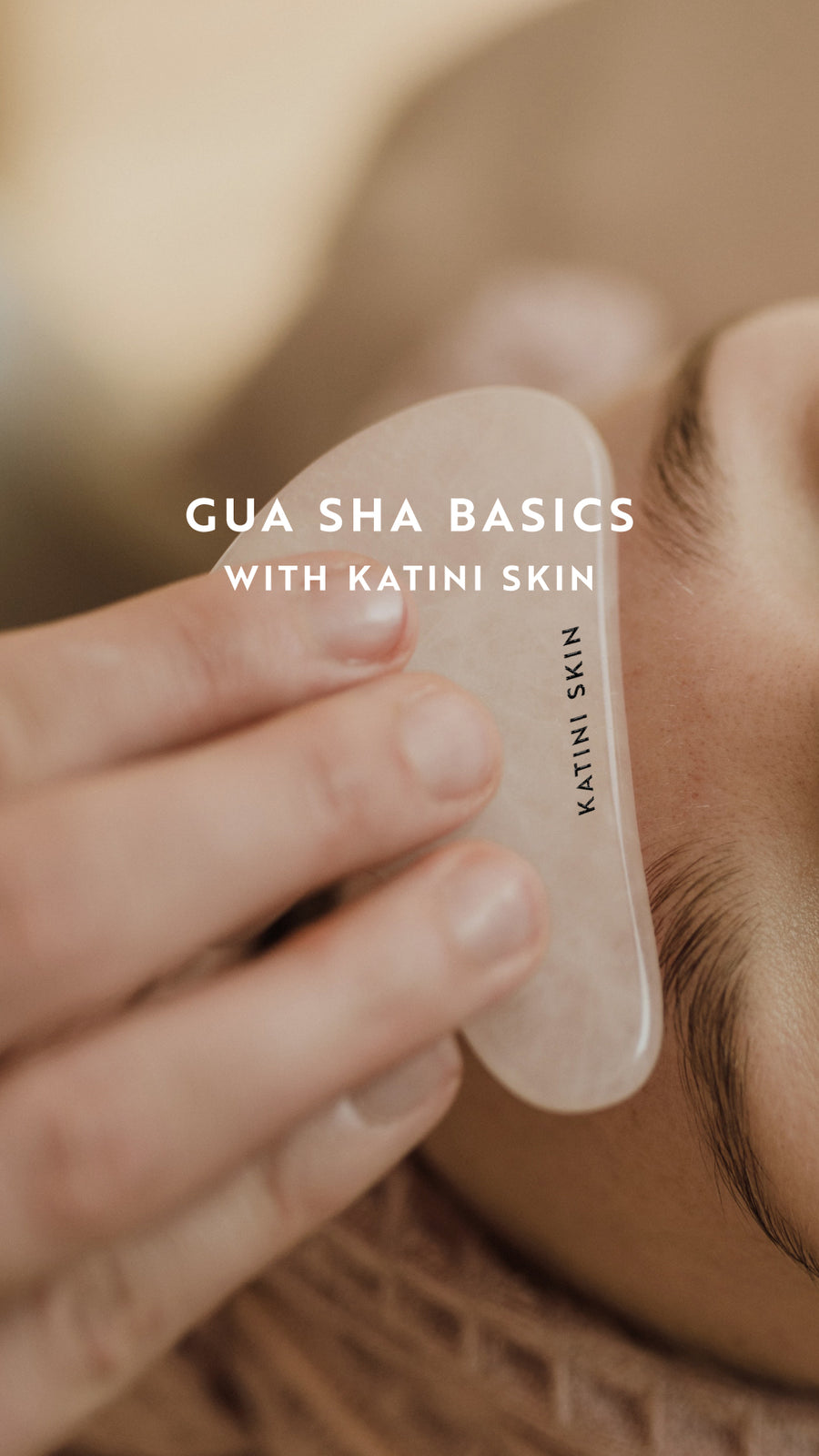 Katini Skin's Jade Gua Sha helps improve circulation, facial contouring, and skin health. Suitable for all skin types.